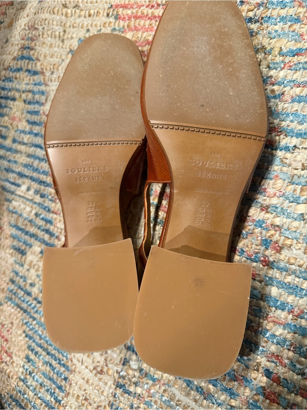 Sézane Paula Babies Patent Camel - Size 8 - Picture 7 of 8